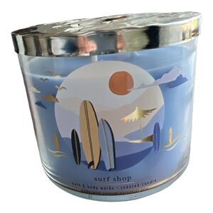 🆕 Bath & Body Works 3 Wick Candle Surf Shop